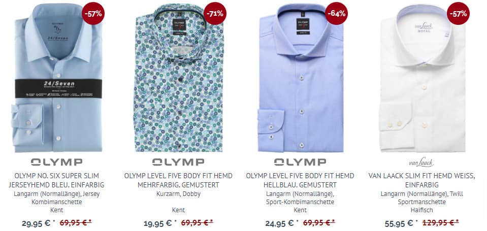 Hemden Outlet Bis 80 Rabatt Im Sale Bei ▷ Hemden De