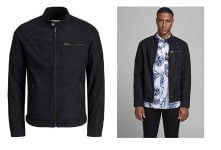 JACK & JONES Male Kunstlederjacke Faux (Gr. S bis XXL) für 21,99 € inkl. Prime-Versand statt 41,39 €