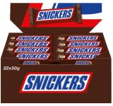 Snickers Schokoriegel (32 x 50 g) ab 11,24 € inkl. Prime-Versand (statt 17,10 €)