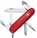 (Amazon Prime) Victorinox Taschenmesser Tinker (12 Funktionen, Dosenöffner, Klinge, Pinzette, Phillips Schraubendreher) rot