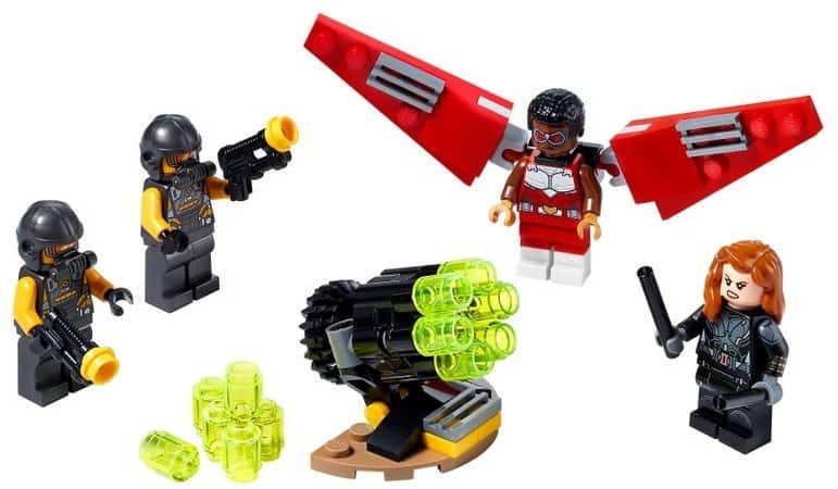 Lego Marvel Falcon Und Black Widow Machen Gemeinsame Sache 40418