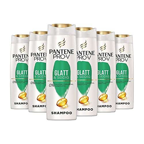 Pantene Pro-V Glatt & Seidig Shampoo Für Widerspenstiges Haar, 6er Pack