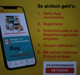 Netto: 5,00 € Gratis-Guthaben für die für Registrierung der Netto App (20,00 € MBW)