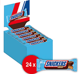 Snickers Schokoriegel | Crisp | 24 Riegel in einer Box (24 x 40 g) ab 8,07 € inkl. Prime Versand (statt 21,36 €)