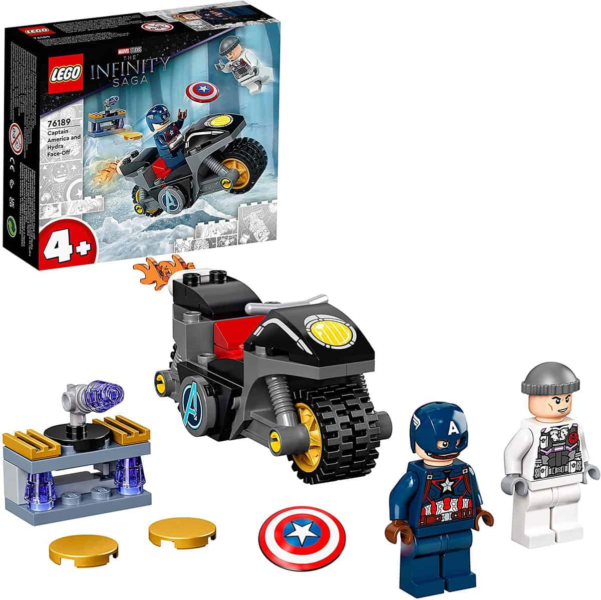 LEGO Marvel Super Heroes Duell zwischen Captain America und Hydra (76189) für 7,99 € [Prime] statt 10,94 €