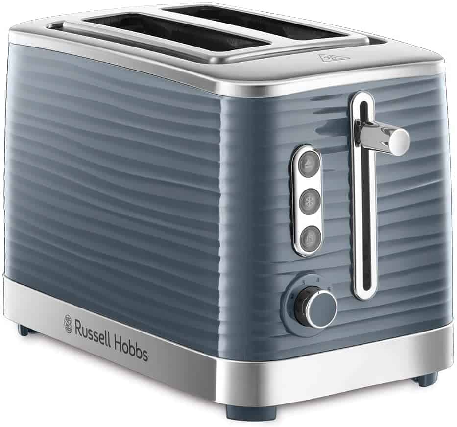 Russell Hobbs Toaster Inspire grau (2 extra breite Toastschlitze, inkl. Brötchenaufsatz, 6 einstellbare Bräunungsstufen) - für 31,99 € inkl. Versand statt 39,99 €
