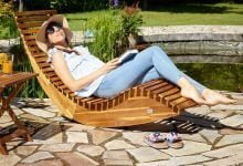 Casaria Schwungliege 2er Set FSC®-zertifiziertes Akazienholz (ergonomisch, wippfunktion, witterungsbeständig) – für 169,95 € inkl. Versand statt 223,95 €