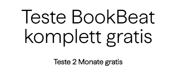 BookBeat Hörbuch-Flatrate 60 Tage gratis testen (Neukunden) - über 300.000 Hörbücher