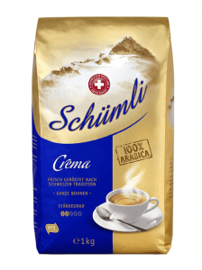 Schuemli Crema Ganze Kaffeebohnen 1Kg Staerkegrad 2 5 Premium Arabica 1Er Pack X 1Kg Amazon.de