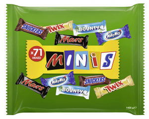 Snickers, Mars, Twix und weitere Mini Schokoriegel ab 8,99 € inkl. Prime Versand (statt 15,64 €)