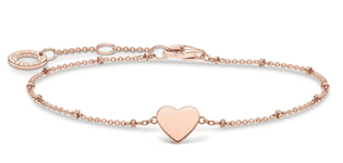 Thomas Sabo Armband Herz mit Kugel 925 Sterlingsilber für 47,19 € inkl. Versand (statt 78,39 €)
