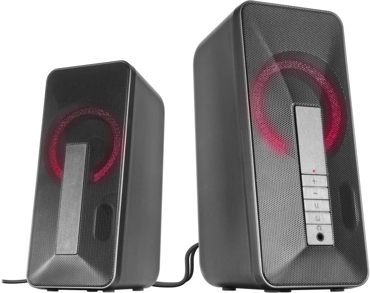 Speedlink LAVEL Illuminated Stereo-Lautsprecher (USB-Stromversorgung, mehrfarbige Beleuchtung) - für 23,97 € inkl. Versand statt 30,20 €