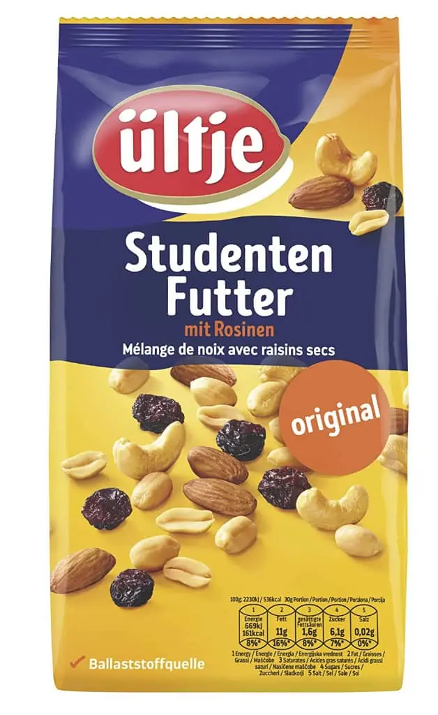 ültje Studentenfutter original 1.000 g für 9,40 € inkl. Prime-Versand (statt 14,42 €)