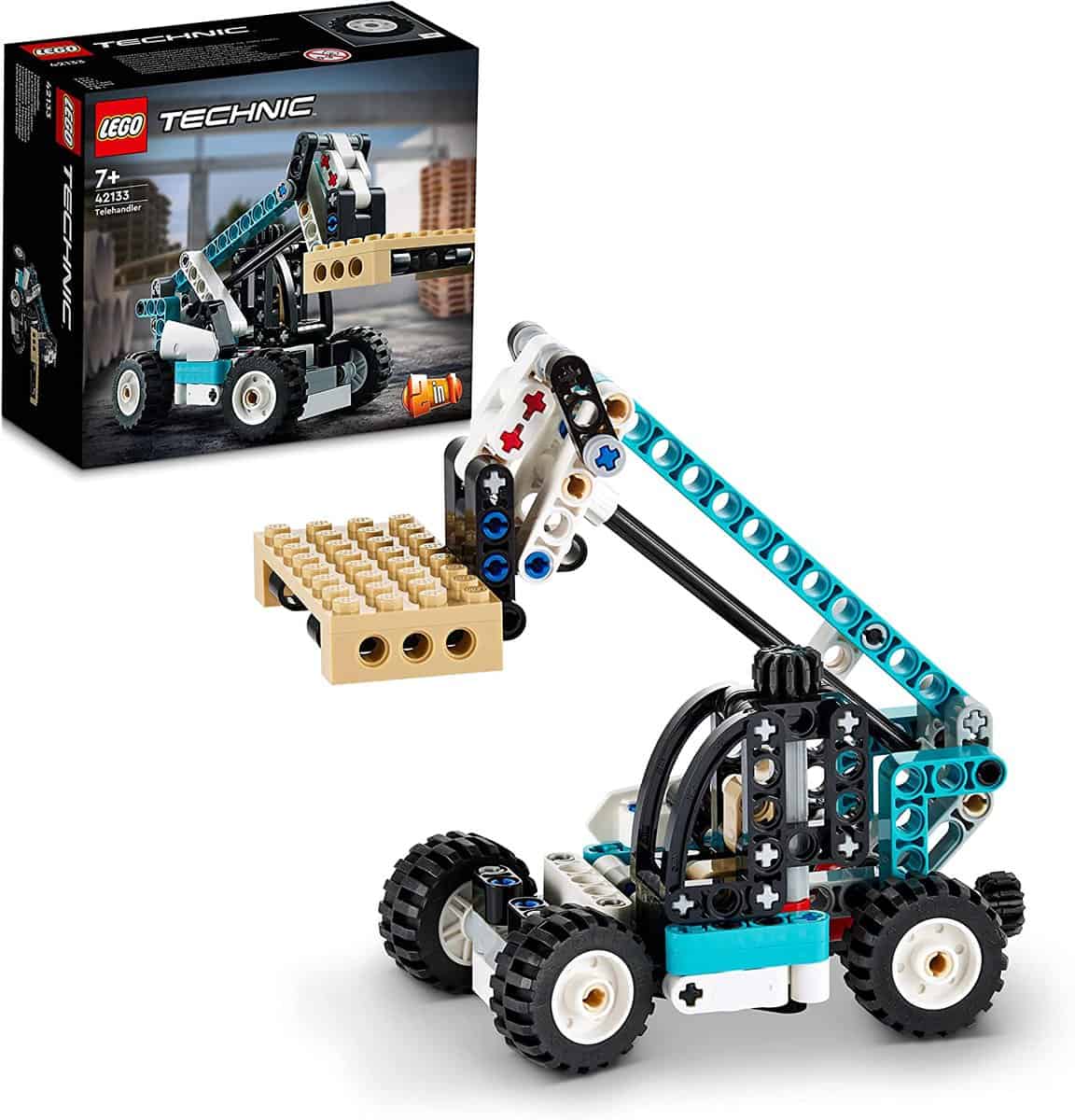 Lego 42133 Technic 2-In-1 Teleskoplader Gabelstapler Und Abschleppwagen