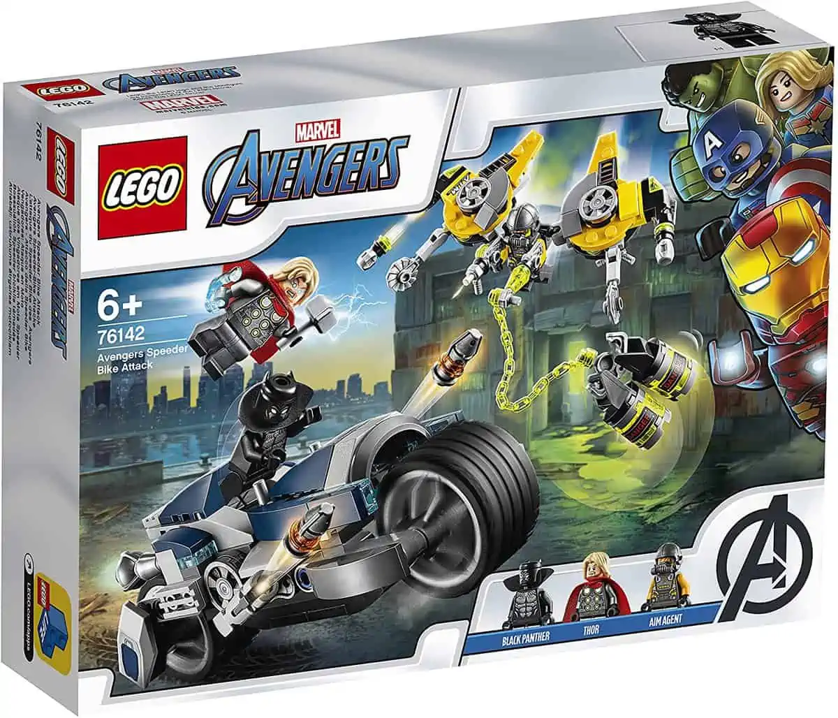 LEGO 76142 Super Heroes Avengers Speeder-Bike Attacke für 24,36 € [Prime/ bestellbar] statt 39,85 €