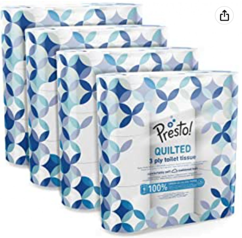 Amazon Marke Presto 3 Lagiges Toilettenpapier 36 Rollen 9 X 4 X 200 Blätter Amazon De Drogerie Körperpflege