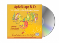 Gratis: Kinderlieder CD “Apfelklops & Co” mit 18 Liedern inkl. Liederheft mit Noten