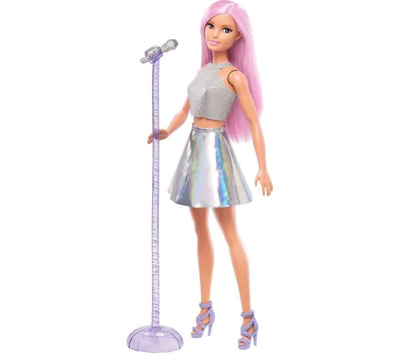 Barbie FXN Saengerin Puppe mit Mikrofon und pinkfarbenem Haar Barbie Fxn Saengerin Puppe Mit Mikrofon Und Pinkfarbenem Haar