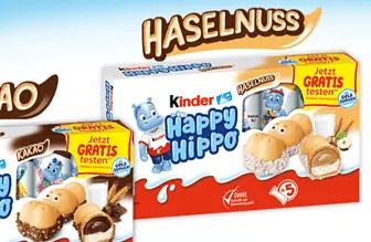 Gratis testen: Happy Hippo Kakao oder Haselnuss [100% Cashback]