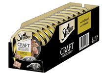 Sheba Katzenfutter Nassfutter Craft Collection Pastete mit feinen Stueckchen mit Gefluegel 22 Schalen