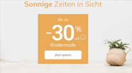 Vertbaudet: Bis zu 30 % Rabatt auf ausgewählte Kindermode