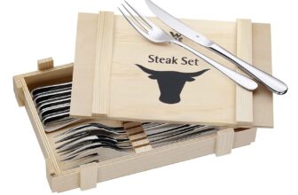 WMF Steakbesteck 🥩🍴12-tlg. in Holzkiste für 24,99 € inkl. Prime-Versand
