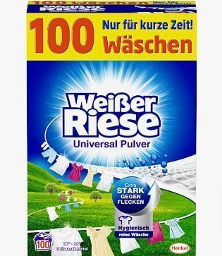 Weißer Riese Universal Pulver Vollwaschmittel, 100 Waschladungen ab 9,55€ (Prime)