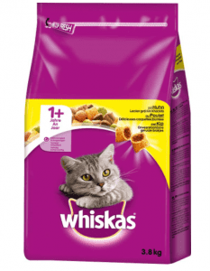 Whiskas Adult 1+ Katzenfutter – Knabberstückchen mit Huhn ab 8,24 € inkl. Prime Versand (statt 13,57 €)