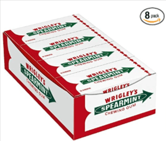 Wrigley S Spearmint Kaugummi Minz Geschmack 8 Packungen 8 X 15 Streifen Amazon De Lebensmittel Getraenke