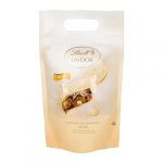 Lindt LINDOR Schokoladen Kugeln weiß | 1 kg Beutel, wiederverschließbar | ca. 80 Schokoladen Kugeln weiße Schokolade mit zartschmelzender Füllung | Großpackung, Pralinen-Geschenk, Schokoladengeschenk