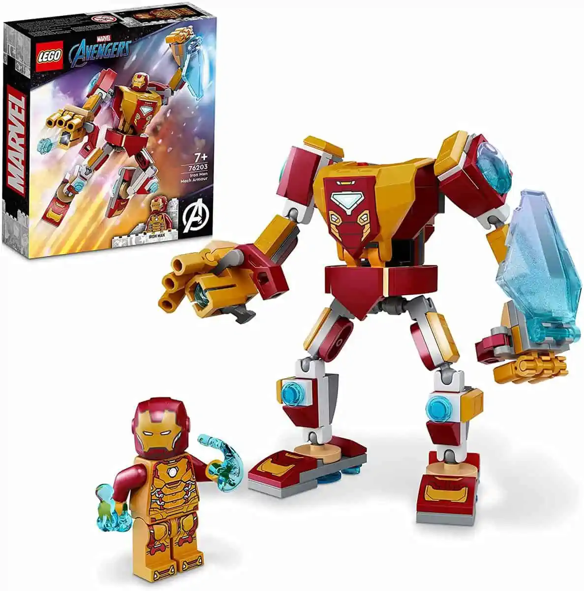 LEGO 76203 Marvel Iron Man Mech Superhelden-Spielzeug für 6,79 € [Prime] statt 10,49 €