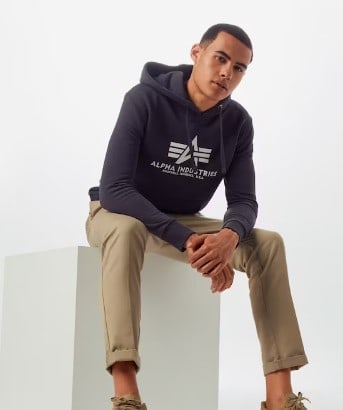 ALPHA INDUSTRIES Sweatshirt in Dunkelgrau ABOUT YOU Alpha Industries Sweatshirt In Dunkelgrau About You
