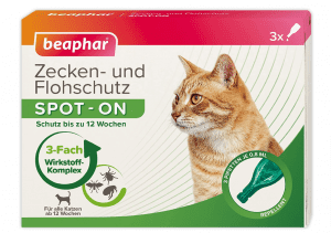 Beaphar Zecken Und Flohschutz Spot On Fuer Katzen Zecken Und Flohschutz Mit Margosa Extrakt 3 X 0