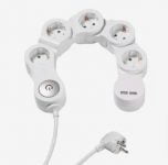 5-fach Steckdosenleiste, flexibel, 2x USB Port, 1,4m für 8,45 € inkl. Versand statt 24,99 €