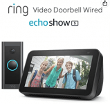 Ring Video Doorbell Wired + Echo Show 5 (2. Generation, 2021) für 39,99 € inkl. Prime Versand (statt 94,99 €)