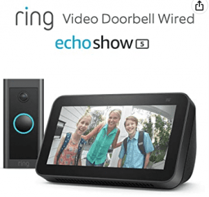 Ring Video Doorbell Wired + Echo Show 5 (2. Generation, 2021) für 39,99 € inkl. Prime Versand (statt 94,99 €)