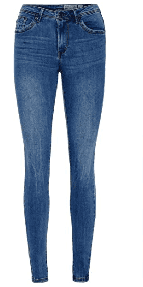 Vero Moda Damen Jeans Hose Vmtanya Piping 10222531 Medium Blue Denim S 32 Amazon.de Bekleidung
