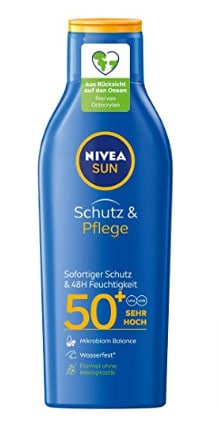 Nivea Sun Schutz Pflege Sonnenmilch Mit Verbesserter Formel Lichtschutzfaktor 50 1Er Pack 1 X 200 Ml Amazon De Beauty