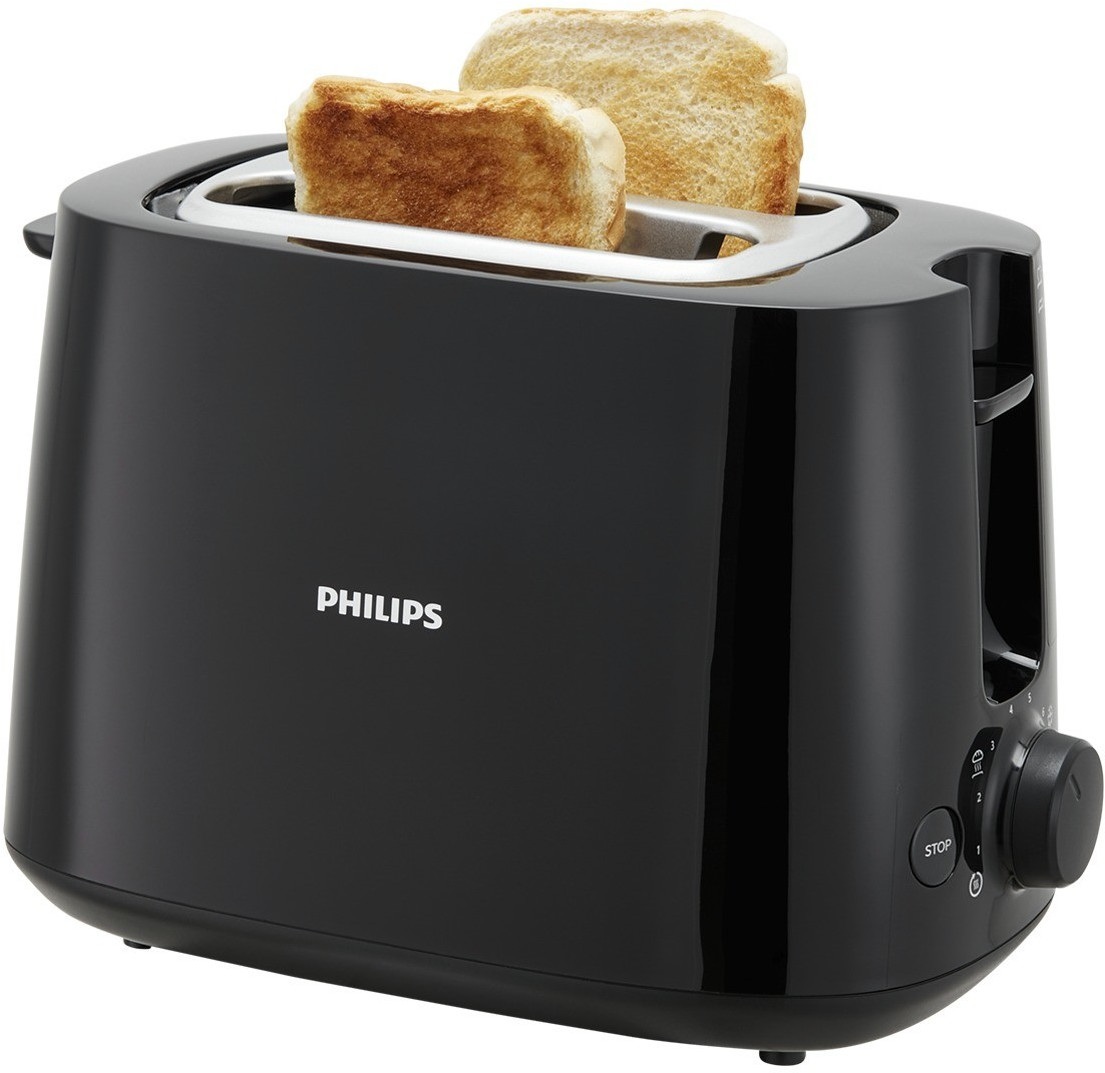 Philips Daily Collection Toaster Hd ( Toastschlitze, Stufen, BrÃ¶tchenaufsatz, Auftaufunktion, Liftfunktion, Abschaltautomatik)