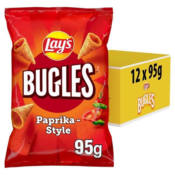 Lay's Bugles Paprika Herzhafter MaisSnack 12 Pack (12 x 95 g) ab 12,14