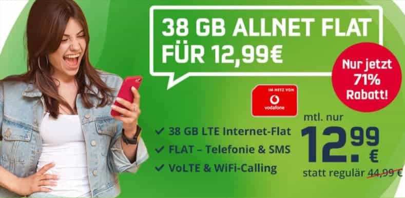 Vodafone Allnet Flat Mit Gb Lte
