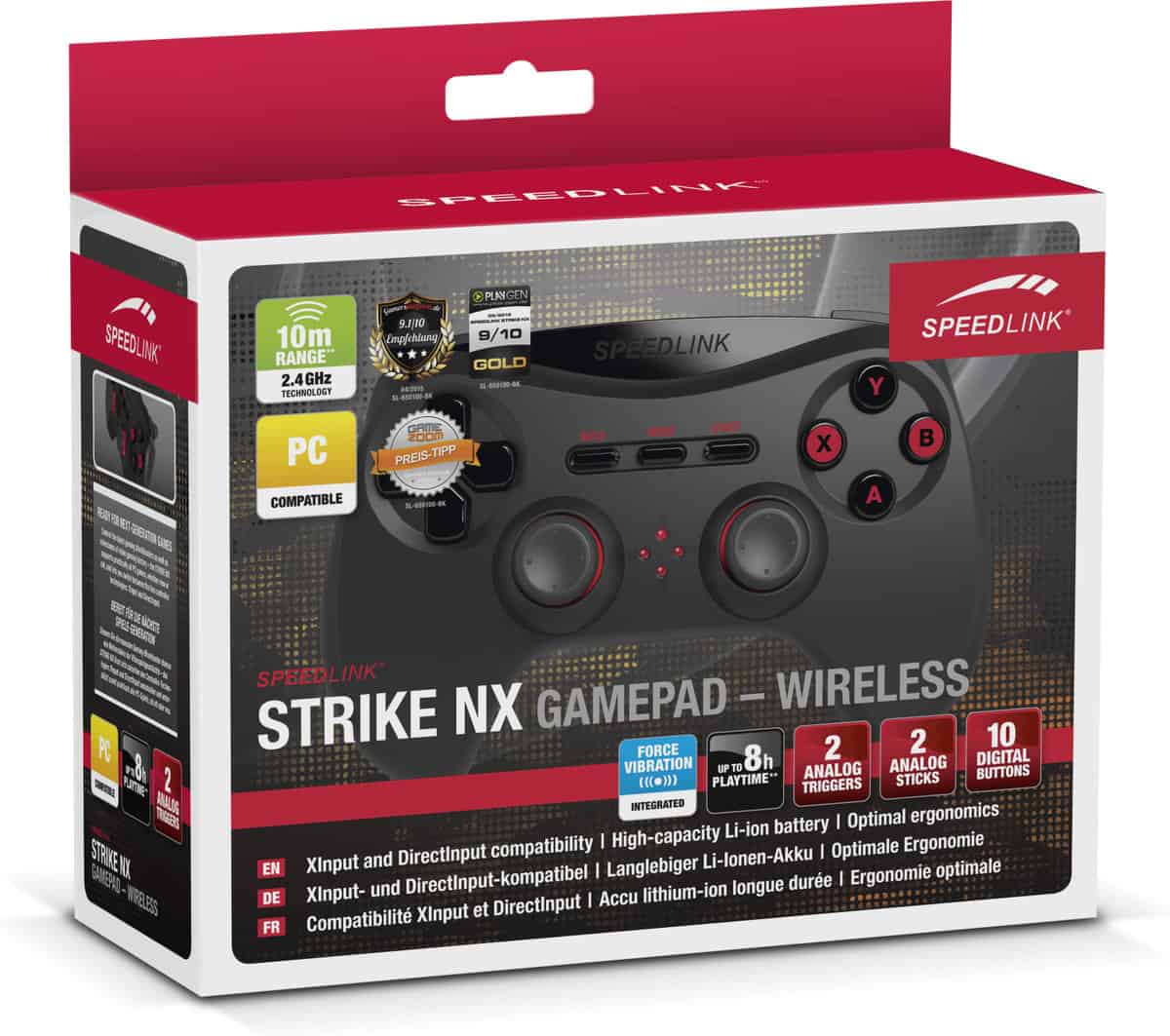 Speedlink Pc Strike Nx Gamepad Wireless Sl 650100 Bk 01