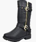 DREAM PAIRS Mädchen Kunstpelz Futter Stiefel Halblange Winter Motorrad Stiefel ab 19,99 € inkl. Prime Versand (statt 39,99 €)
