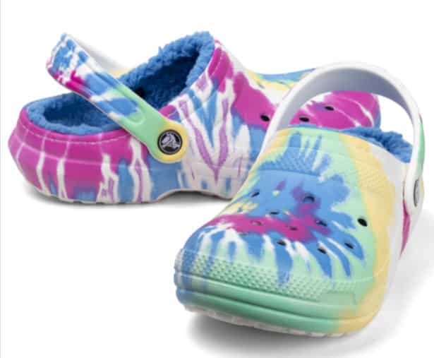 Crocs Unisex Classic Lined Tiedye Clogs (Gr. 36 bis 44) für 16,94