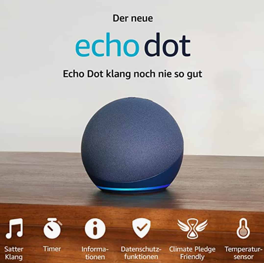 Der Neue Echo Dot 5 Generation 2022 Smarter Lautsprecher Mit Alexa Tiefseeblau Amazon De Sonstiges