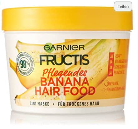 Garnier Haarmaske Pflegendes Banana Hair Food Hairfood Feuchtigkeitsspendende 3In1 Maske