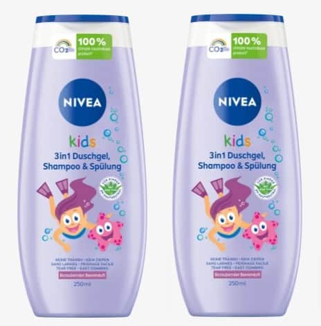 Nivea Kids Kinder Duschgel Shampoo Spuelung In Beerenduft Ml Dauerhaft Guenstig