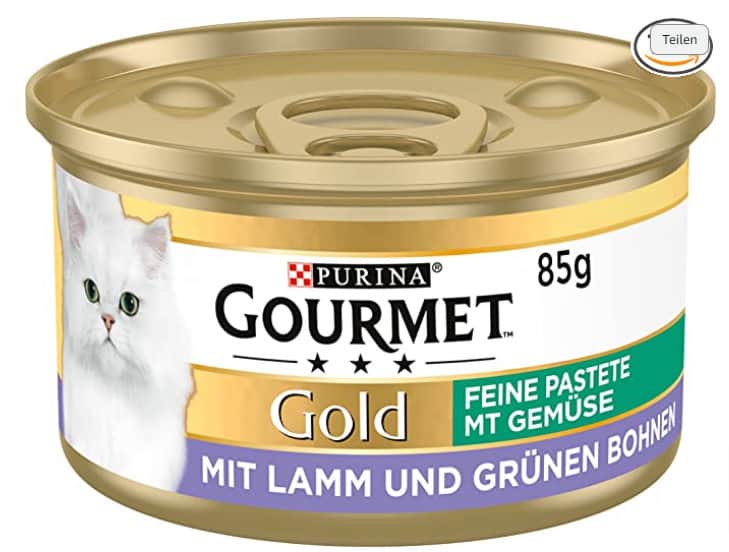 Purina Gourmet Gold Feine Pastete Mit Gemuese Katzenfutter Nass
