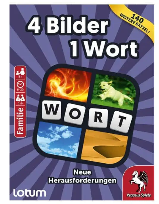 Pegasus Spiele 4 Bilder 1 Wort – Neue Herausforderungen für 4,43 € inkl. Prime-Versand (statt 12,98 €)