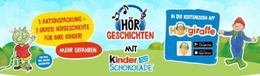 Gratis: Kinder Schokolade – Hörgeschichten für Kinder ab 3 Jahren
